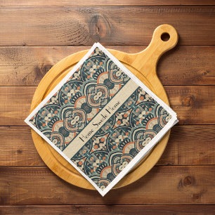 Scandinavian Art Deco customisable  Napkin