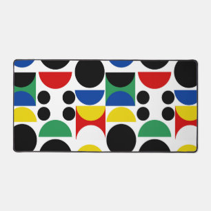 Scandinavian Bauhaus Mid-Century Pattern Desk Mat