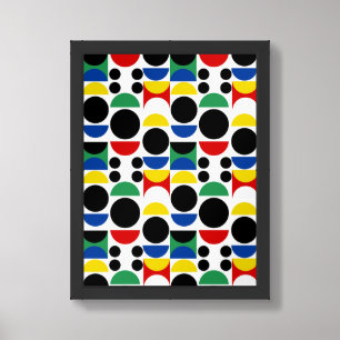 Scandinavian Bauhaus Mid-Century Pattern Poster