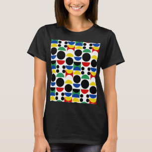 Scandinavian Bauhaus Mid-Century Pattern T-Shirt
