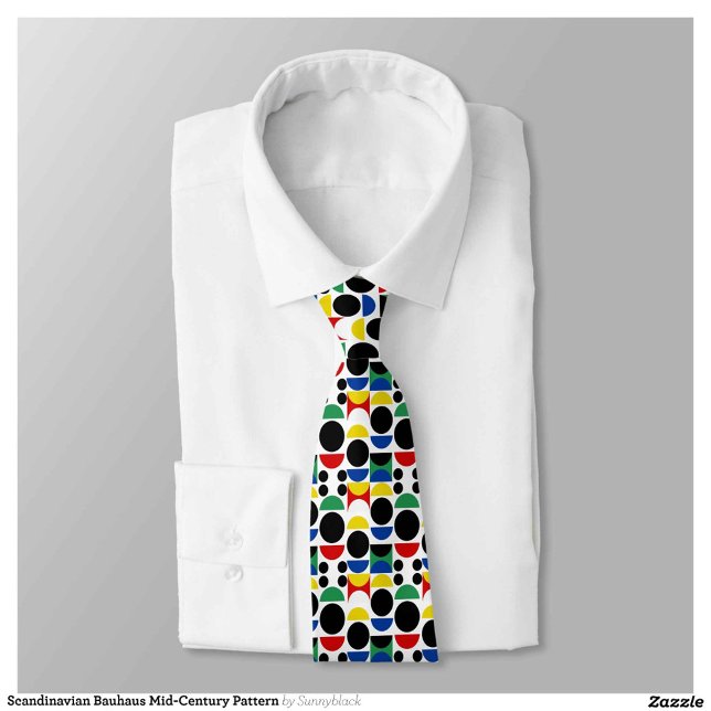 Scandinavian Bauhaus Mid-Century Pattern Tie (Creator Uploaded)