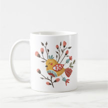 Scandinavian Birdie Mug