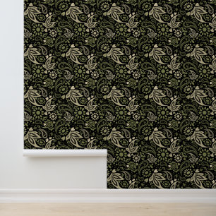 Scandinavian Boho Ethnic Pattern Wallpaper