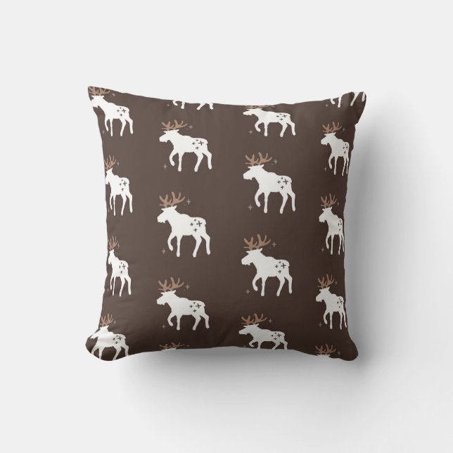 Scandinavian Chic: Vintage Seamless Patterns Cushion (Front)