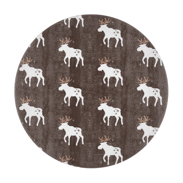 Scandinavian Chic: Vintage Seamless Patterns Cutting Board (Front)