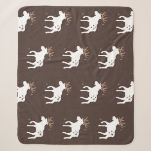 Scandinavian Chic: Vintage Seamless Patterns Sherpa Blanket