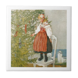 Scandinavian Christmas Ceramic Tile
