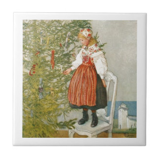 Scandinavian Christmas Ceramic Tile