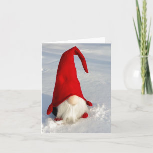 Scandinavian Christmas Gnome Holiday Card