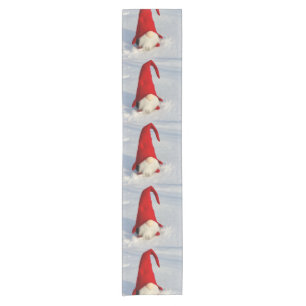 Scandinavian Christmas Gnome Short Table Runner