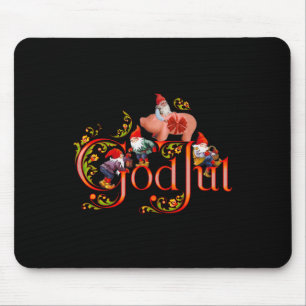 Scandinavian Christmas God Jul Marzipan Pig  Mouse Pad