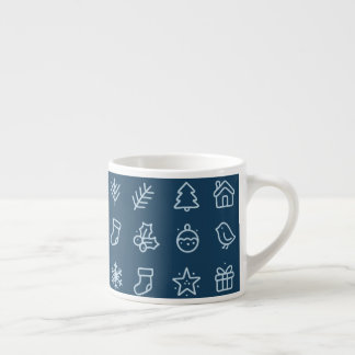 Scandinavian Christmas Icon Design  Espresso Cup