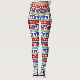 scandinavian christmas leggings
