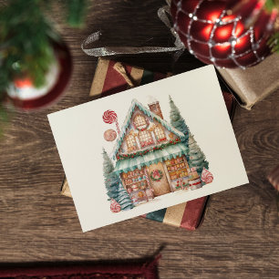 Scandinavian Christmas Magic Holiday Postcard