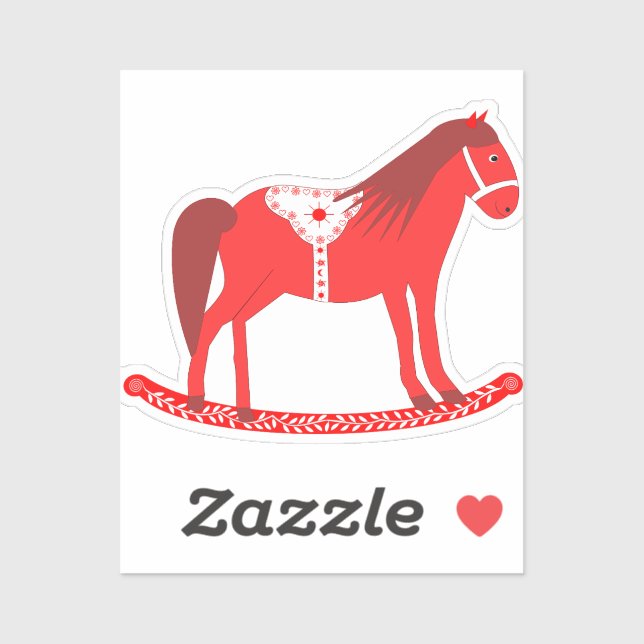 Scandinavian Christmas Rocking Horse (Sheet)