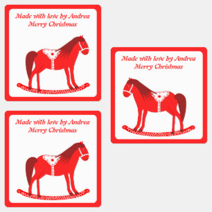 Scandinavian Christmas Rocking Horse Custom