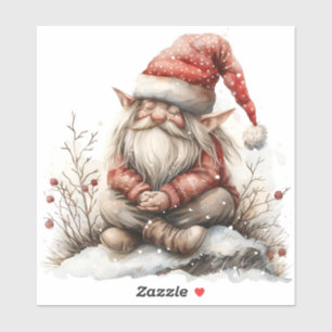 Scandinavian Christmas Santa Clause Watercolor