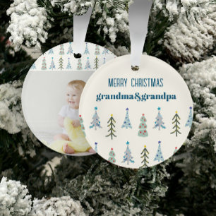 Scandinavian Christmas trees photo Ornament