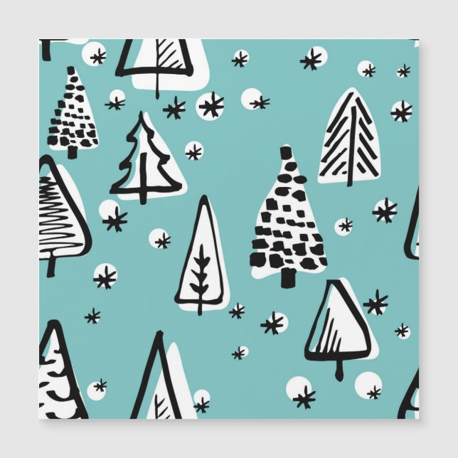 Scandinavian Christmas trees: vintage graphics. (Front)