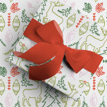 Scandinavian Christmas Wrapping Paper<br><div class="desc">Wrap the gifts in style this holiday season with this darling Scandinavian inspired gift wrapping paper roll. Featuring classic red and green colours and pops of unexpected pink!</div>