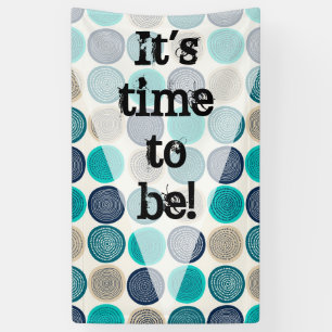 Scandinavian Circle Dots Mandala Pattern 1 Banner