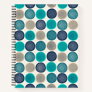 Scandinavian Circle Dots Mandala Pattern 1 Notebook