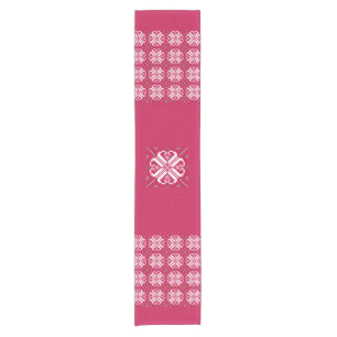 Scandinavian Crimson Red Holiday Table Runner