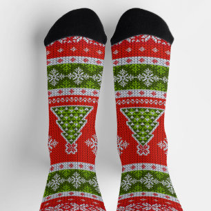 Scandinavian Design Cozy Winter Holiday Socks