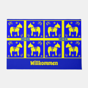 scandinavian design,swedish Horse,Personalise, Doormat