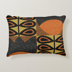 Scandinavian Design: Vintage Seamless Pattern Decorative Cushion