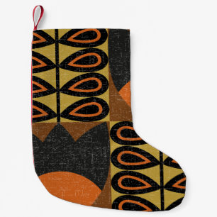 Scandinavian Design: Vintage Seamless Pattern Small Christmas Stocking