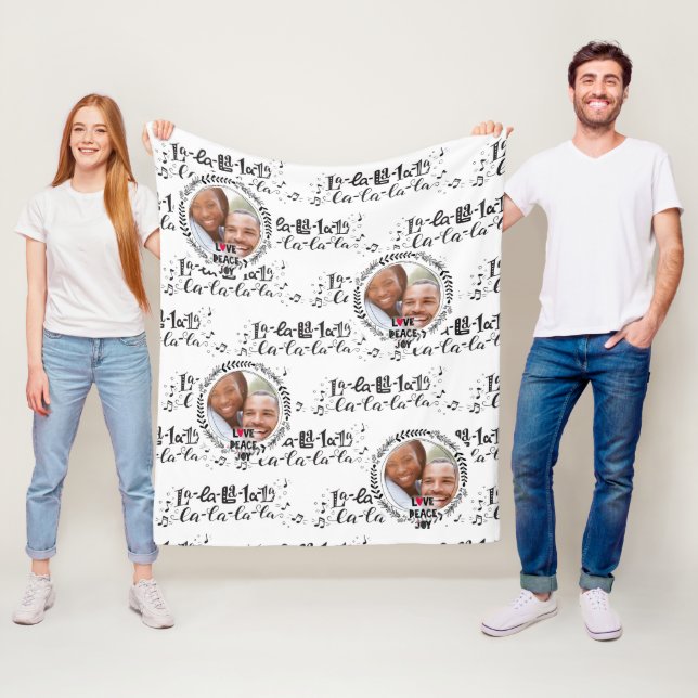 Scandinavian Doodle PHOTO Blanket Christmas Gift (In Situ)