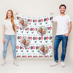 Scandinavian Doodle PHOTO Blanket Christmas Gift