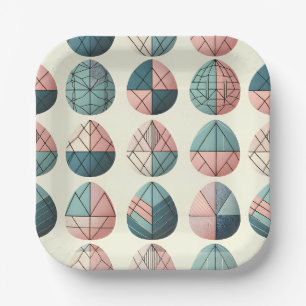 Scandinavian Easter Egg Paper Plates