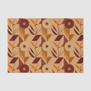 Scandinavian Fall Floral Pattern Tissue Paper