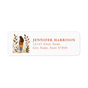 Scandinavian Fall Return Address Labels