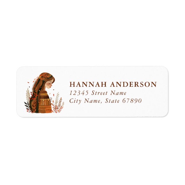 Scandinavian Fall Return Address Labels (Front)
