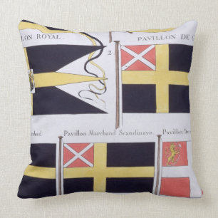 Scandinavian Flags, from a French book of Flags, c Cushion