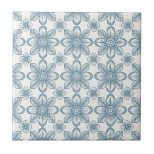 Scandinavian Floral Pattern Ceramic Tile