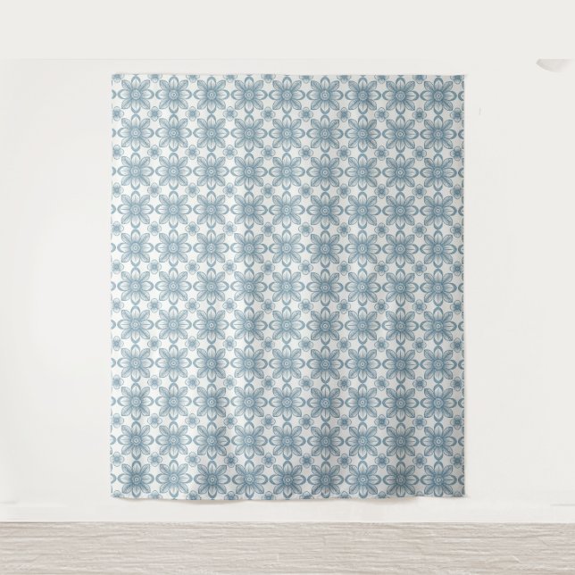 Scandinavian Floral Pattern Tapestry (Front)