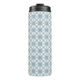 Scandinavian Floral Pattern Thermal Tumbler