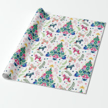 Scandinavian Folk Art Christmas Trees & Dala Horse