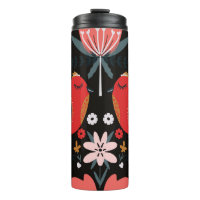 Scandinavian Folk Art: Colourful Birds.