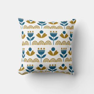 Scandinavian folk art, colourful pattern. cushion