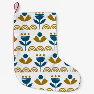 Scandinavian folk art, colourful pattern. small christmas stocking