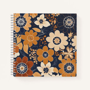 Scandinavian Folk Art Floral Notebook