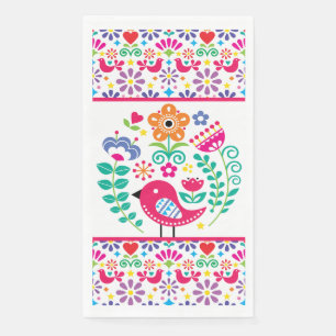 Scandinavian Folk Art Napkin