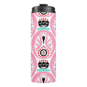 Scandinavian Folk Art: Nordic Seamless. Thermal Tumbler