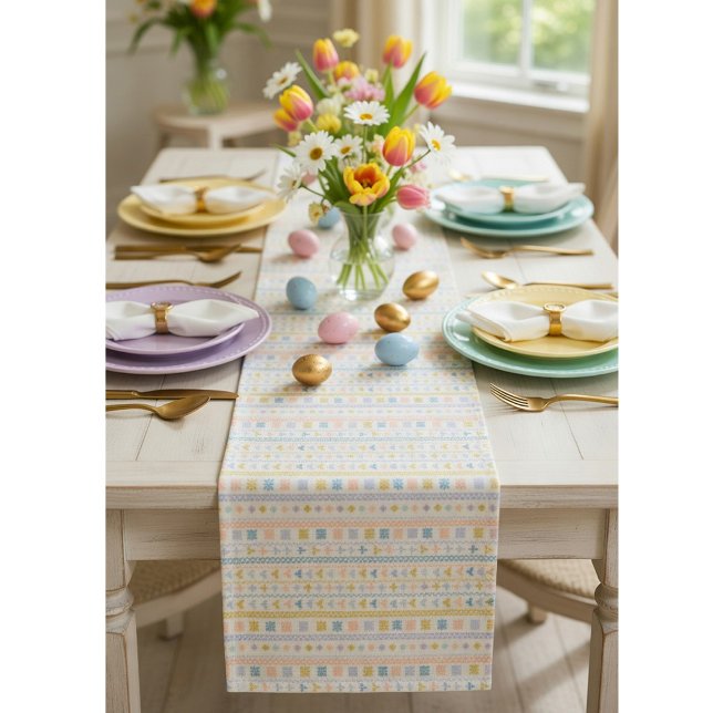 Scandinavian Folk Art Pattern Table Runner (Creator Uploaded)