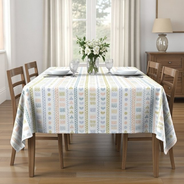 Scandinavian Folk Art Pattern Tablecloth (Creator Uploaded)